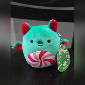 Christmas Squishmallow 5" Bat - Ricardo, Holiday Squishmallow